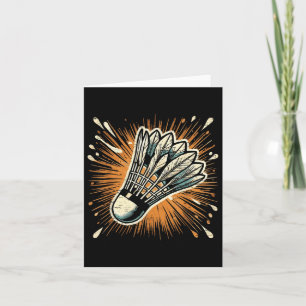 Cartão Splash Art Badminton Shuttle