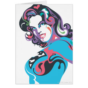 Cartão Splash de Cor da Supergirl 1