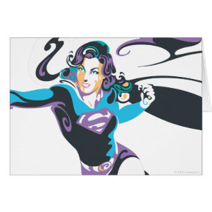 Cartão Splash de Cor da Supergirl 4