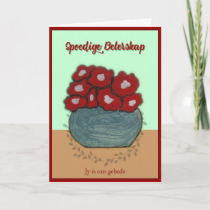 Cartão Spoedige Beterskap