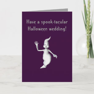 Cartão "Spook-tacular Halloween Wedding!" - Ghost