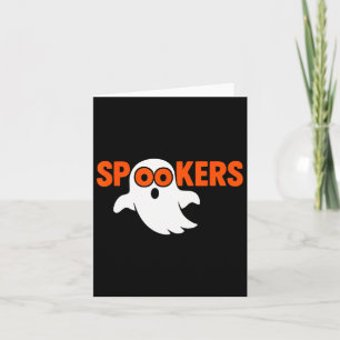 Cartão Spookers Engraçado Fantasma Oculta Horror Hallowee