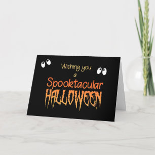Cartão Spooktacular Halloween Card with Spooky Eyes