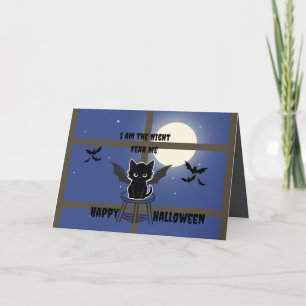 Cartão Spooky Cat Halloween