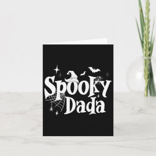 Cartão Spooky Dada Bruxa Dia de as Bruxas engraçado Pai d