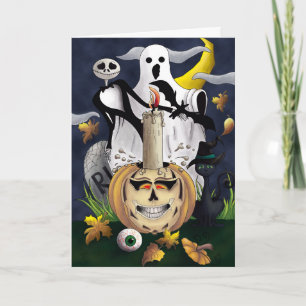 Cartão Spooky Halloween