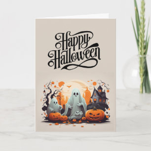 Cartão Spooky Halloween