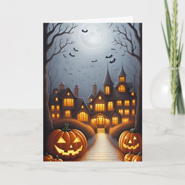 Cartão Spooky Halloween (Frente)