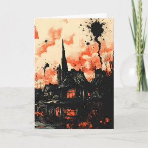 Cartão Spooky Halloween