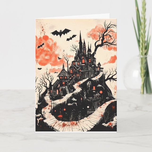 Cartão Spooky Halloween (Frente)