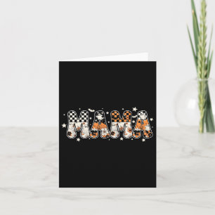 Cartão Spooky Mama Halloween Cute Ghosts and Pumpkins