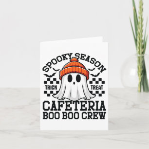 Cartão Spooky Season A Cafeteria Boo Crew Lunch L