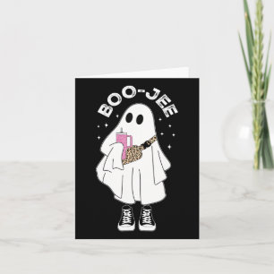 Cartão Spooky Season Cute Ghost Halloween Costume Boujee