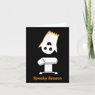 Cartão Spooky Season Halloween Cute Gymnast Vault G