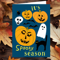 Spooky Season Pumpkins Ghost Bat HELLOWEEN