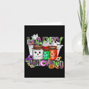 Cartão Spooky Season Retro Feliz Halloween Mulheres Fanta