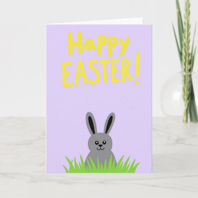 Cartão Spring Rabbit Season Greeting Card (Frente)