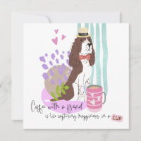 Springer Spaniel Coffee Humor Cota Qualquer Ocasiã
