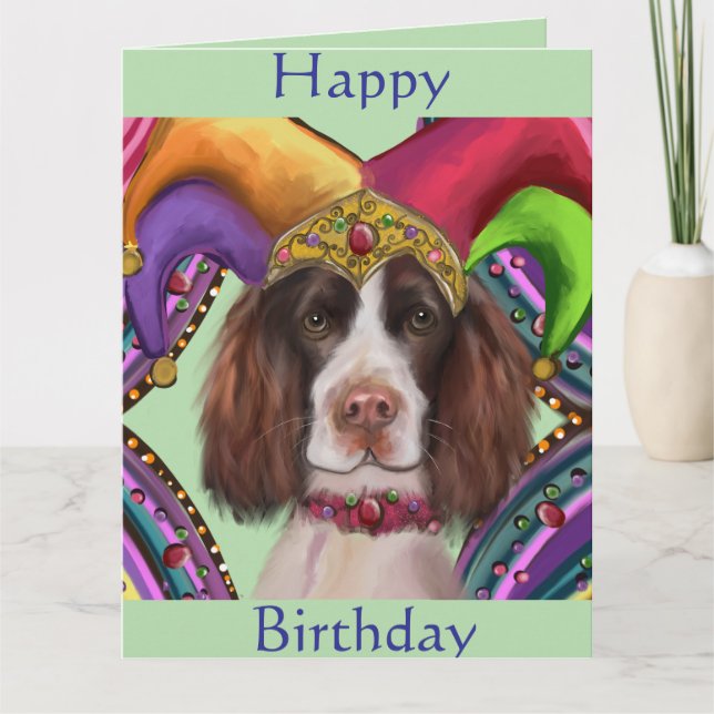 CARTÃO SPRINGER SPANIEL INGLÊS (Frente)