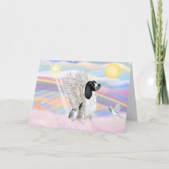 Cartão Springer Spaniel Inglês (Frente)