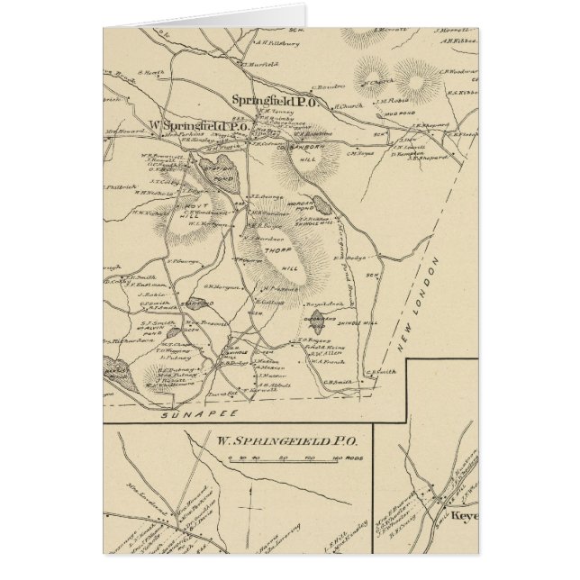 Cartão Springfield, Sullivan Co (Frente)