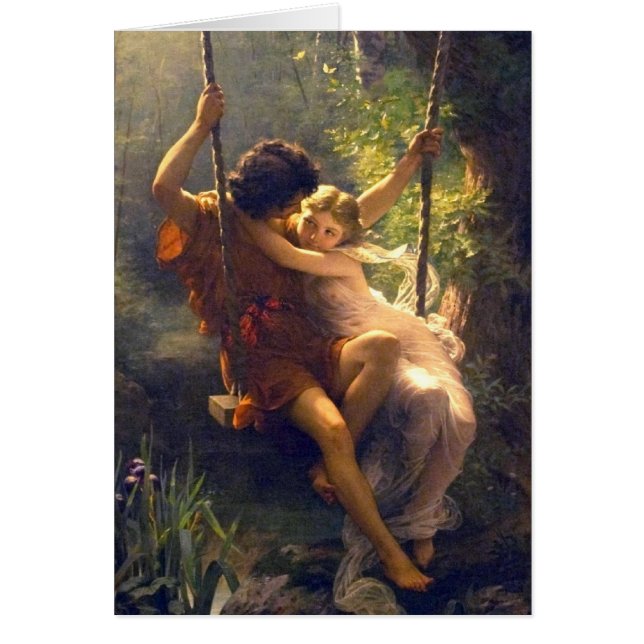 Cartão Springtime ~ Lovers em Swinting (Frente)