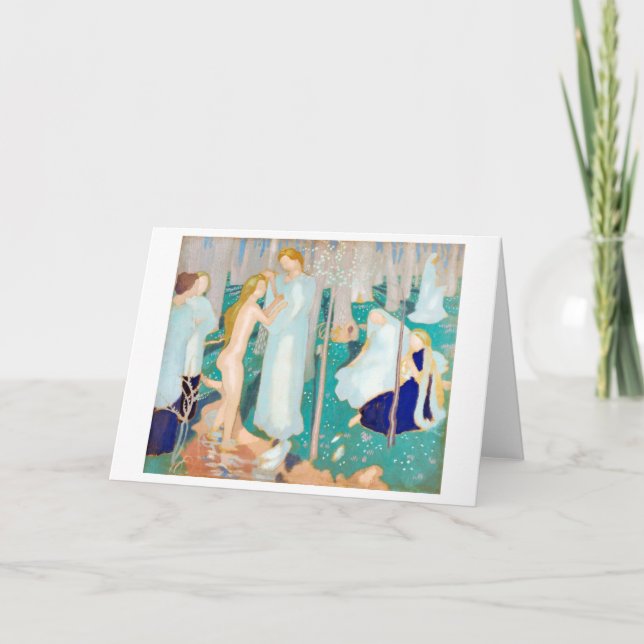 Cartão Springtime, Maurice Denis (Frente)