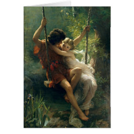 Cartão Springtime por Pierre Auguste Cot