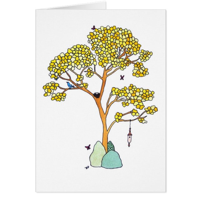 Cartão Springtime, Vazio (Frente)