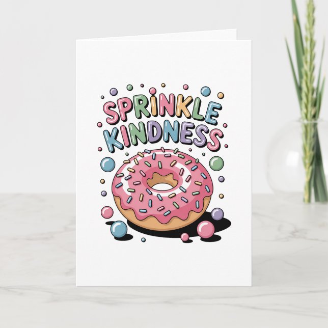 Cartão Sprinkle Kindness | Rosquinha (Frente)
