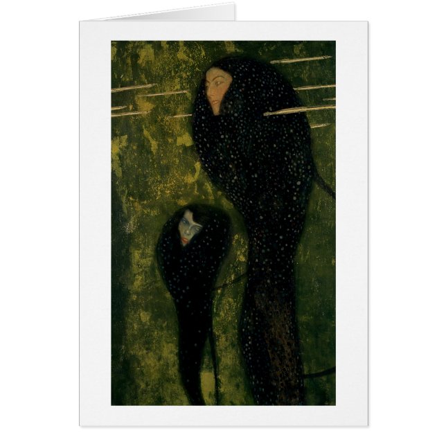 Cartão Sprites de água, 1899 (óleo em canvas) (Frente)