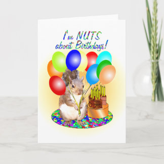 Cartão Squirrel Birthday