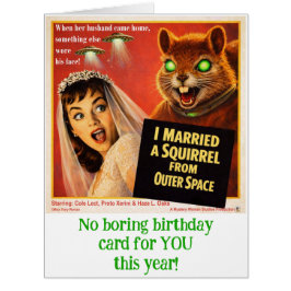 Cartão Squirrel from Outer Space