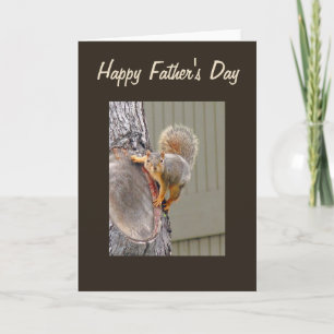 Cartão Squirrel Photograph Happy Father's Day