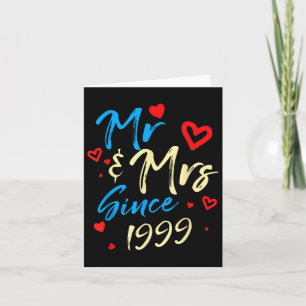 Cartão Sr. &amp; Sra. Desde 1999 Casais 23ª Nuptura Anniv