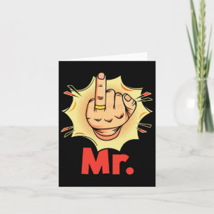 Cartão Sr. - Casamento Ring Finger Honeymoon Groom