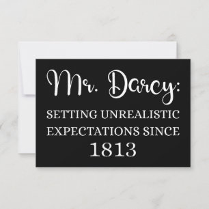 Cartão Sr. Darcy: Expectativas Irrealistas Desde 1813 I