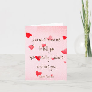 Cartão Sr. Darcy Valentine