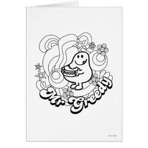 Cartão Sr. Greedy Escuros e Estrelas Pretos e Brancos