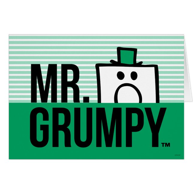 Cartão Sr. Grumpy | Nome Sobre A Cabeça De Pequim (Frente Horizontal)