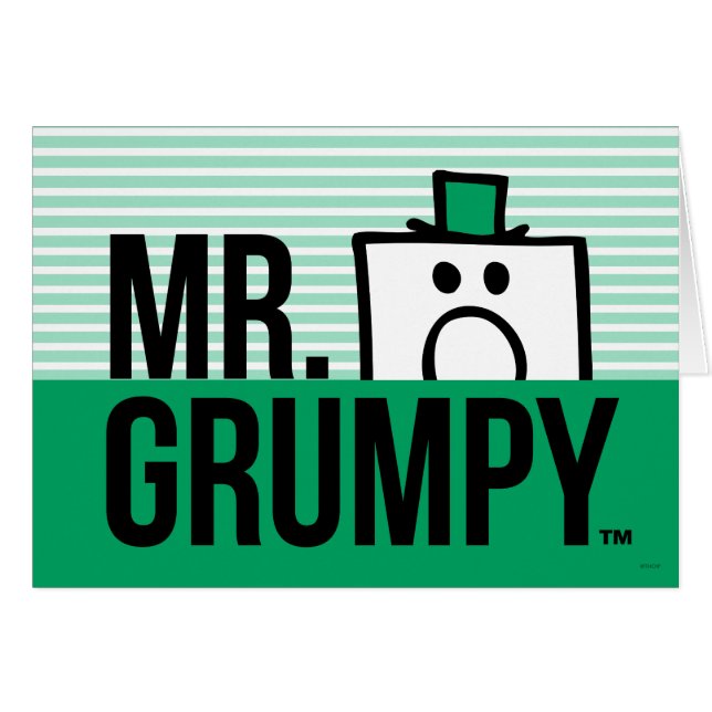 Cartão Sr. Grumpy | Nome Sobre A Cabeça De Pequim (Frente horizontal)