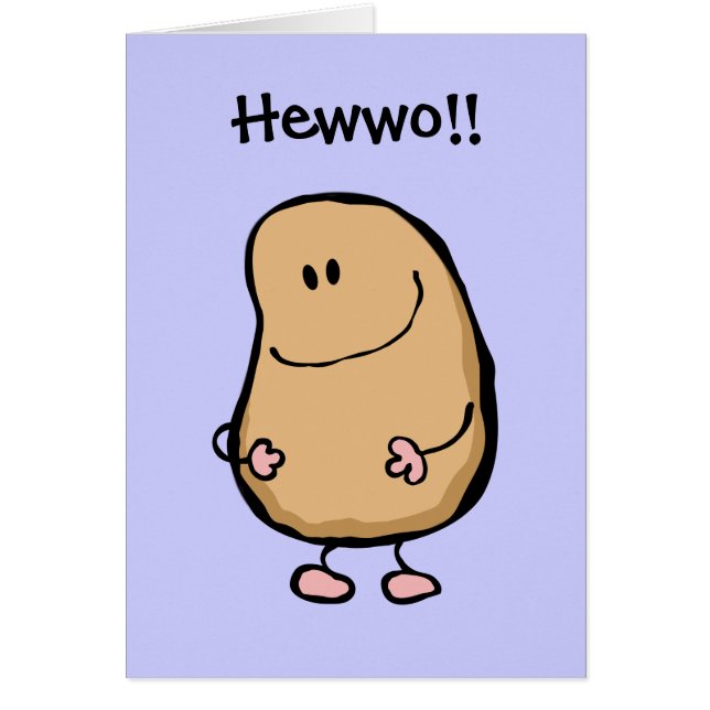 Cartão Sr. Humano Feijão (Frente)