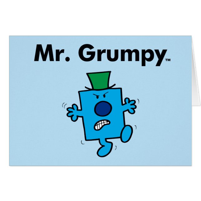 Cartão Sr. Men | O Sr. Grumpy é um Grump (Frente horizontal)