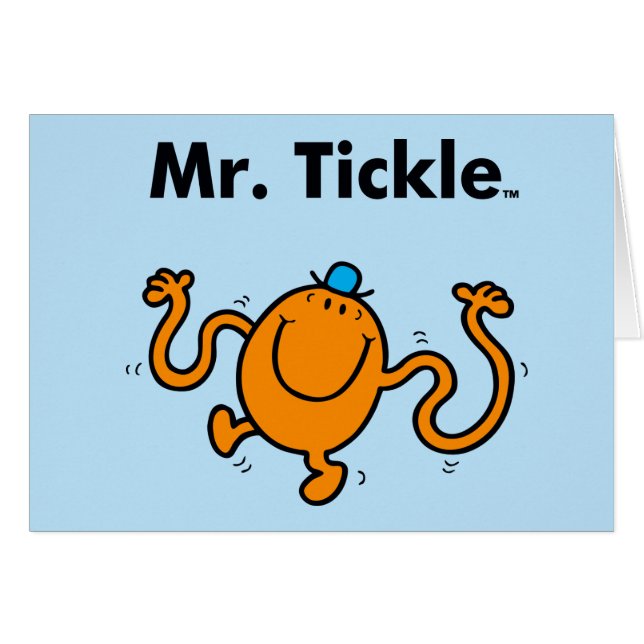 Cartão Sr. Men | Sr. Tickle Will Tickle (Frente horizontal)