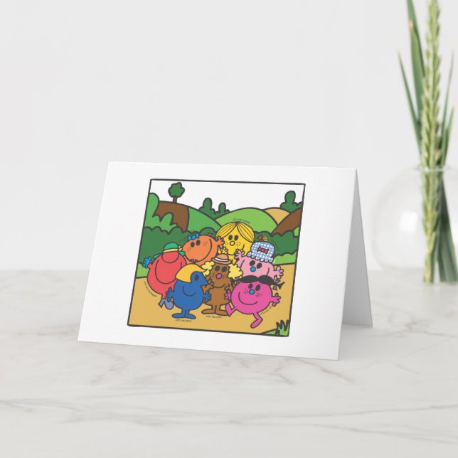 Cartão Sr. Meninos & Pequena Senhora Dia das Mães (Frente)