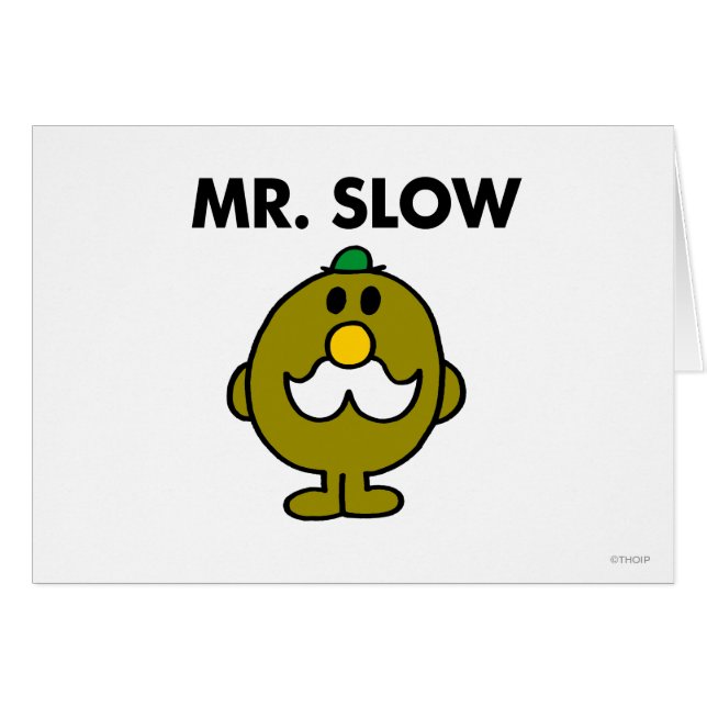 Cartão Sr. Slow | Dose clássica (Frente Horizontal)