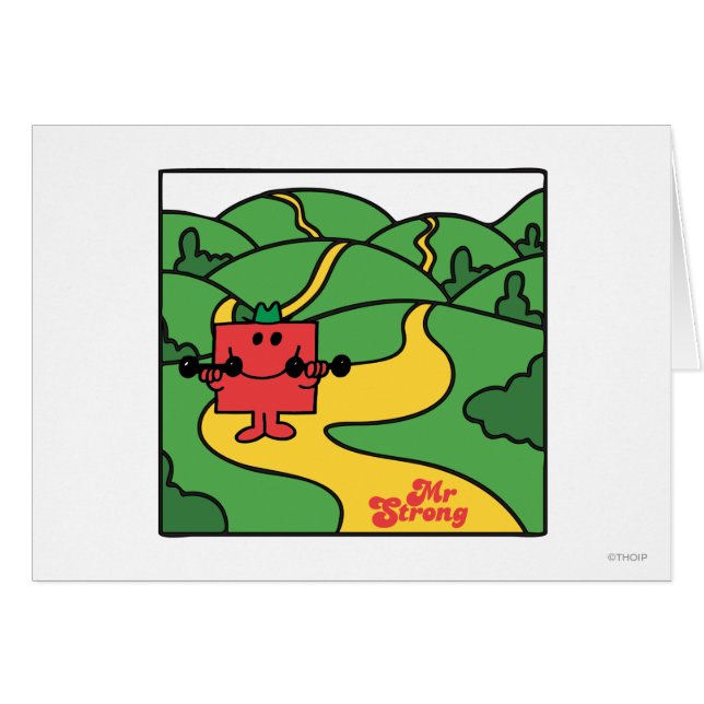 Cartão Sr. Strong | Workland Workout (Frente Horizontal)