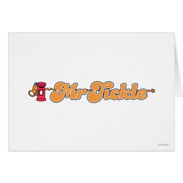 Cartão Sr. Tickle | Escondida (Frente Horizontal)