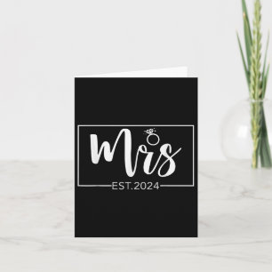 Cartão Sra. 2024 Future Sra. Bride Wedding Matching Engag