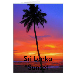 Cartão Sri Lanka Sunset